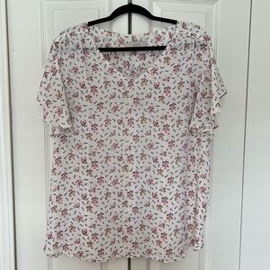 Ann Taylor Loft Floral Blouse